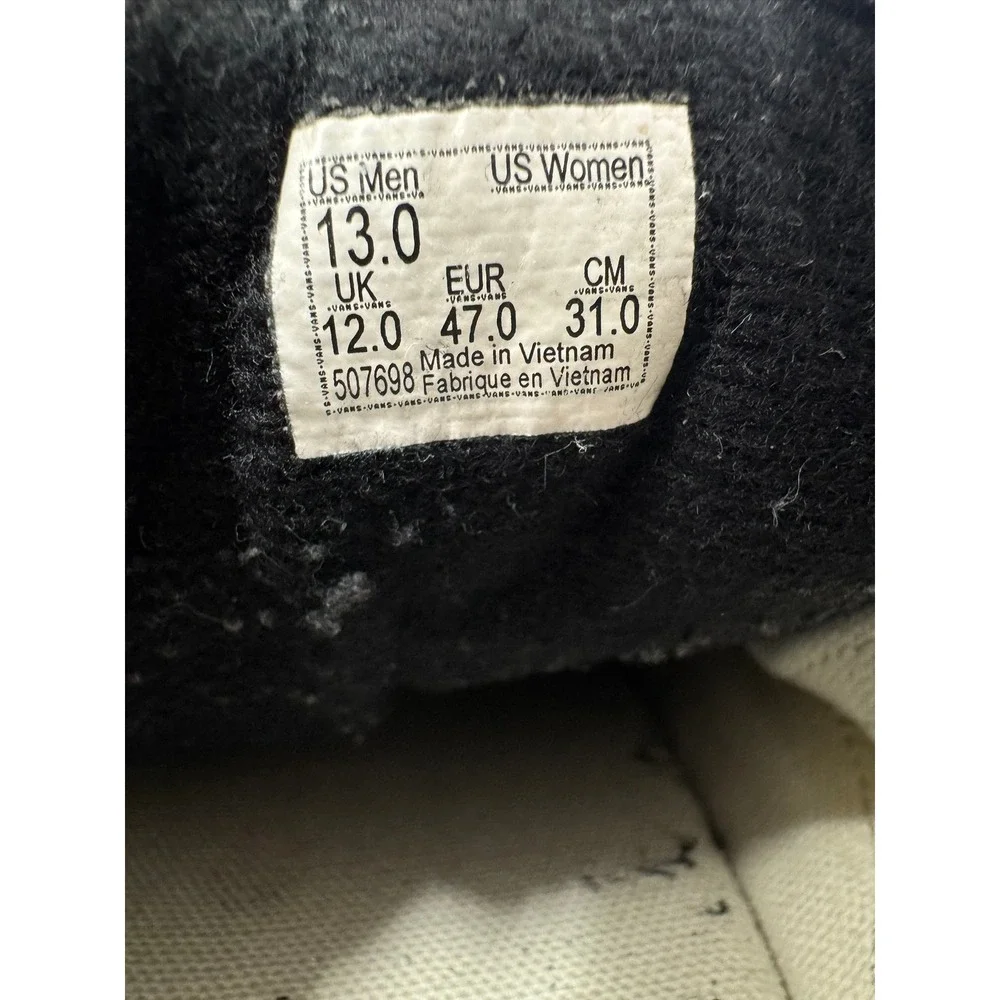 Vans Old Skool Black White‎ Suede Canvas Skate Shoes Low Top Sneakers Men's 13